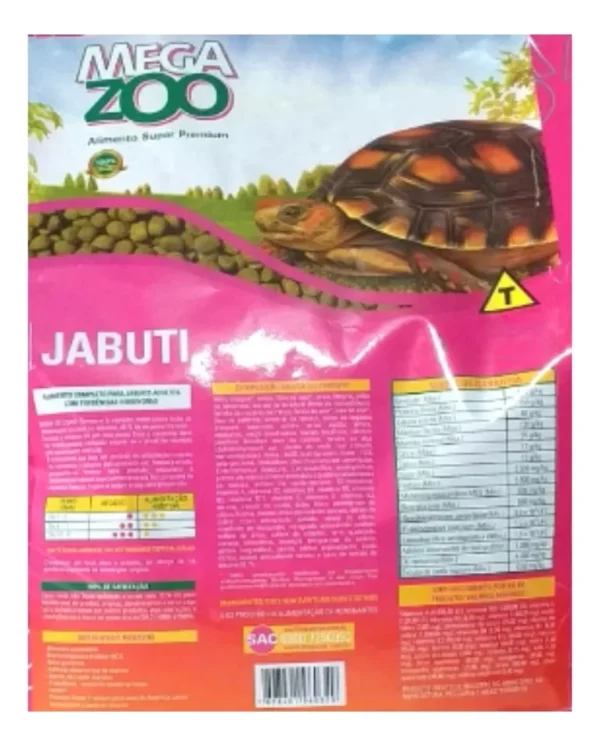 Ração Extrusada Megazoo para Jabutis: Nutrição Completa para o seu Réptil - Image 3